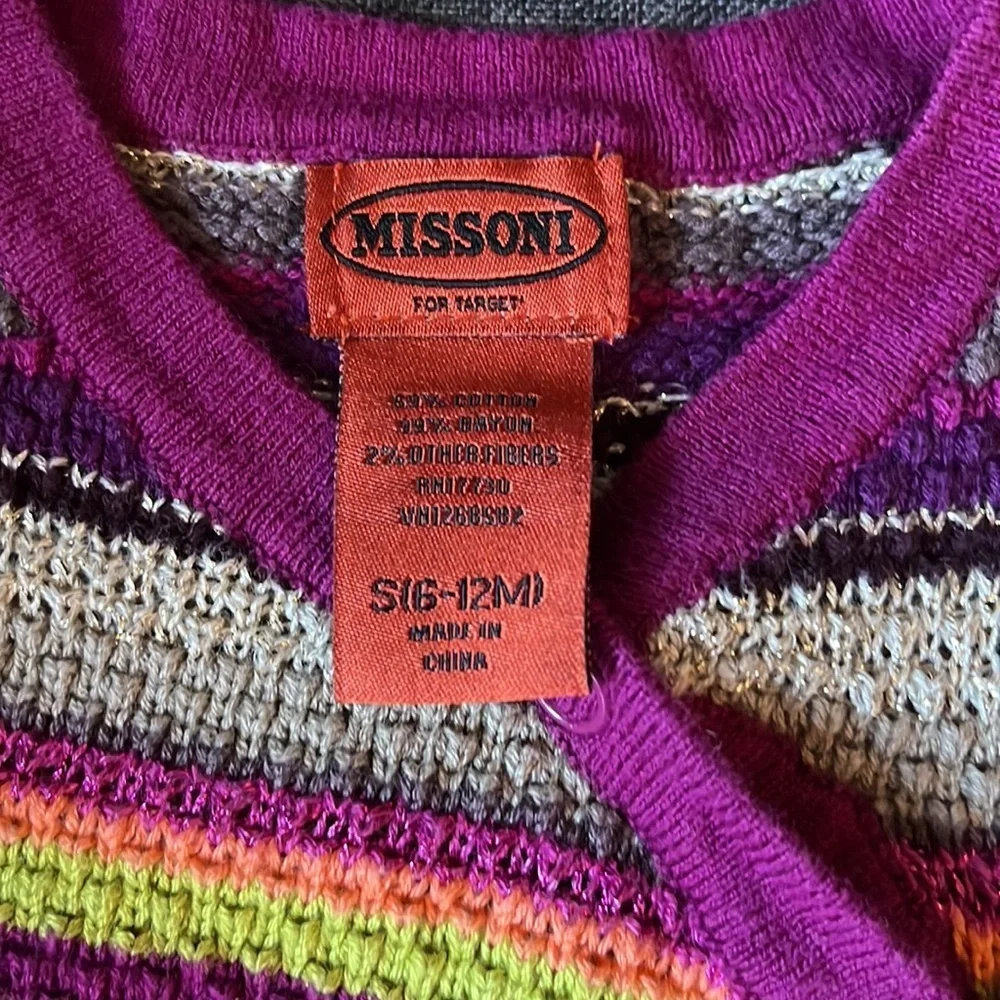 MISSONI FOR TARGET romper 6-12months